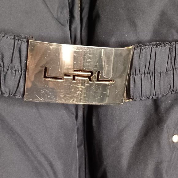 Lauren Ralph Lauren Puffer Jacket Womens XS Black Down Feather Hooded Outdoor - Picture 9 of 10